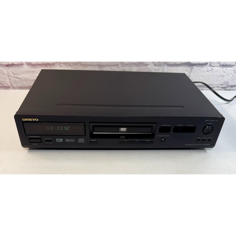 Onkyo DV-S535 DVD Video CD Player Made in Japan 2000 Dolby DTS *TESTED*